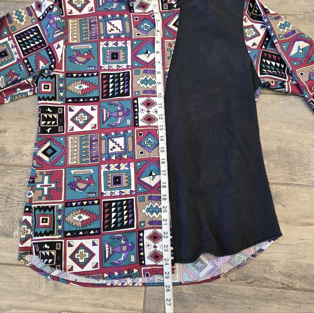 Vintage Roper Long Sleeve Aztec Vibe South Western Vibe - Picture 5 of 9